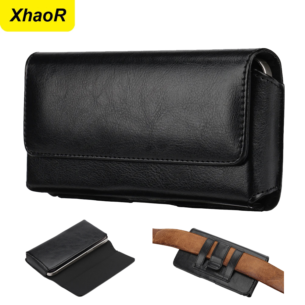 Phone Accessories Pouch - Универсальный кожаный чехол-кобура на пояс для