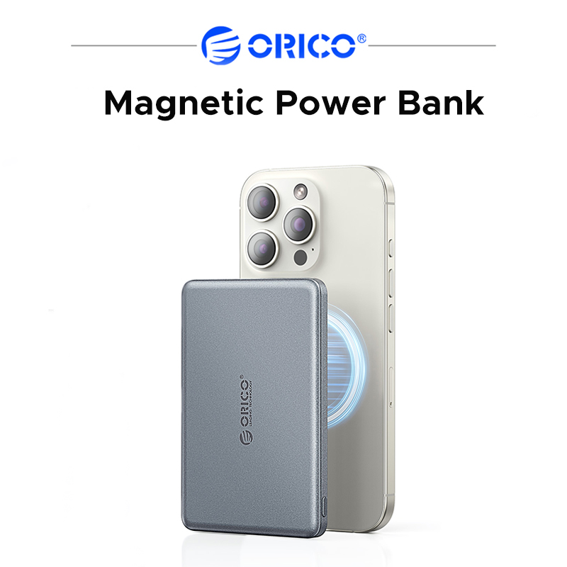 Power Bank Slim - Магнитный пауэрбанк ORICO, беспроводная зарядка 15
