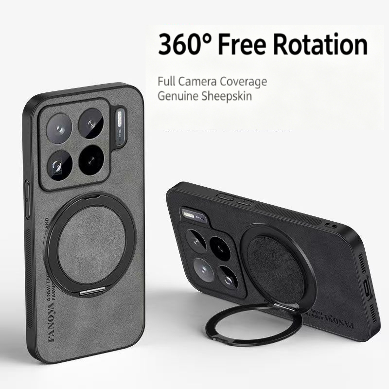 Phone Kickstand Ring - Чехол для телефона из искусственной кожи
