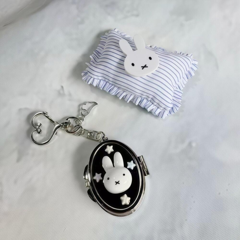 Phone Accessories Chain - Зеркало для макияжа Kawaii Miffy, креативное