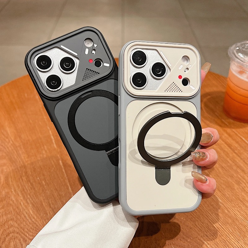 Phone Accessories Ring - Роскошный металлический чехол-держатель с магнитом для