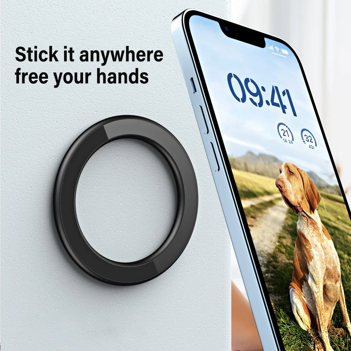Магнитный держатель MagSafe с  – обзор и цена Phone Kickstand Ring