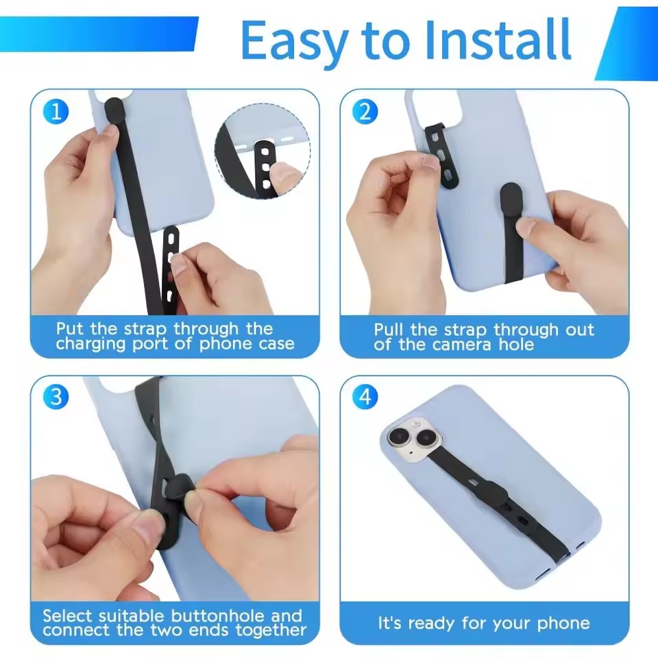 Портативный силиконовый ремешо – обзор и цена Phone Accessories Pouch