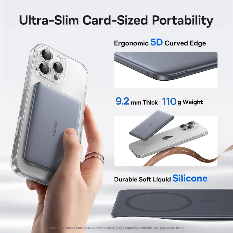 Baseus 5000 мАч Магнитный внеш – обзор и цена Power Bank Slim