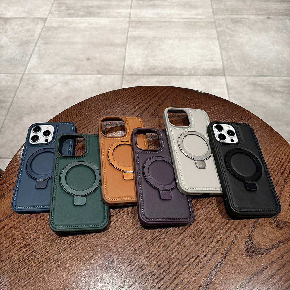 Чехол из искусственной кожи с  – обзор и цена Phone Kickstand Ring