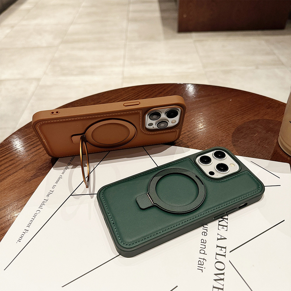 Чехол из искусственной кожи с  – обзор и цена Phone Kickstand Ring